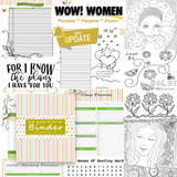 Binder Coloring Printable WOW! Women of Destiny