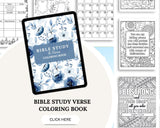 Bible Verse Coloring and Bible Study Planner