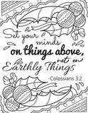 Bible Verse Coloring and Bible Study Planner