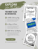 Christian Coloring Book Just Be | Inspiration Coloring