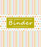 Binder Coloring Printable WOW! Women of Destiny